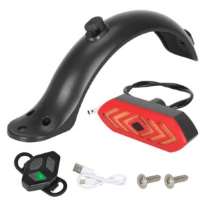 Luz trasera de señal de giro Ulip con control remoto recargable + kit de guardabarros para scooter Xiaomi M365/1S