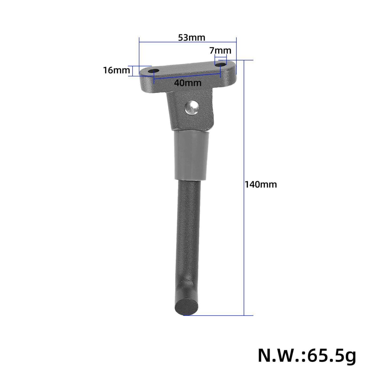 Pata de cabra negra con 2 tornillos para patinetes Kukirin G2 Pro Xiaomi M365/Pro/Pro2/1S/Essential Lite - Imagen 2