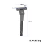 Pata de cabra negra con 2 tornillos para patinetes Kukirin G2 Pro Xiaomi M365/Pro/Pro2/1S/Essential Lite - Imagen 2