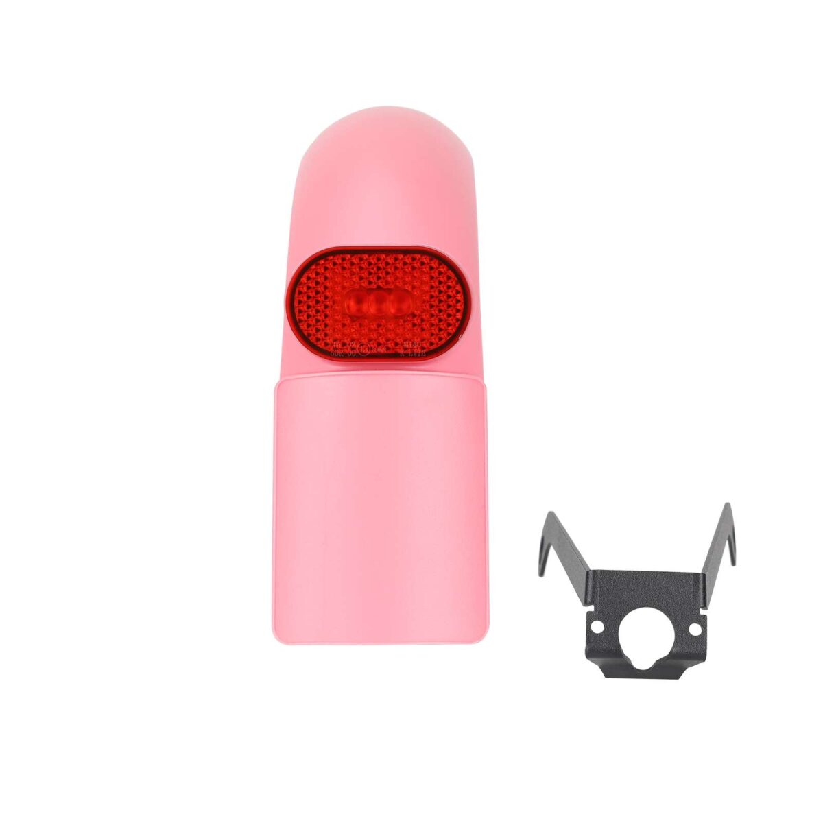Guardabarros trasero integrado Xiaomi M365 Pro/Pro2 rosa con matrícula (con luz trasera + gancho + soporte metálico pro) - Imagen 5