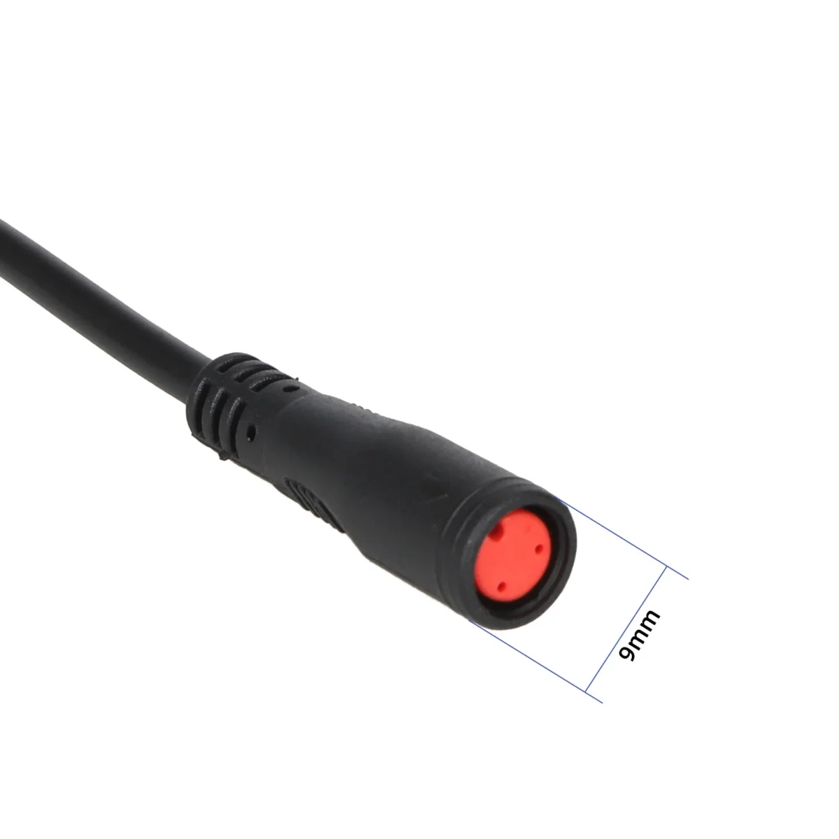 Cable rojo M8 impermeable de 2 pines con conector macho/hembra de 60 cm - Imagen 4