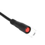 Cable rojo M8 impermeable de 2 pines con conector macho/hembra de 60 cm - Imagen 4