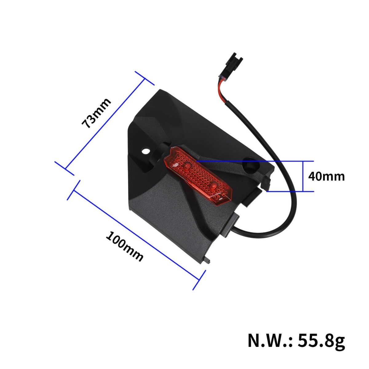 Cubierta de plástico delantera izquierda con lámpara para scooter Kukirin G2 Max - Imagen 6