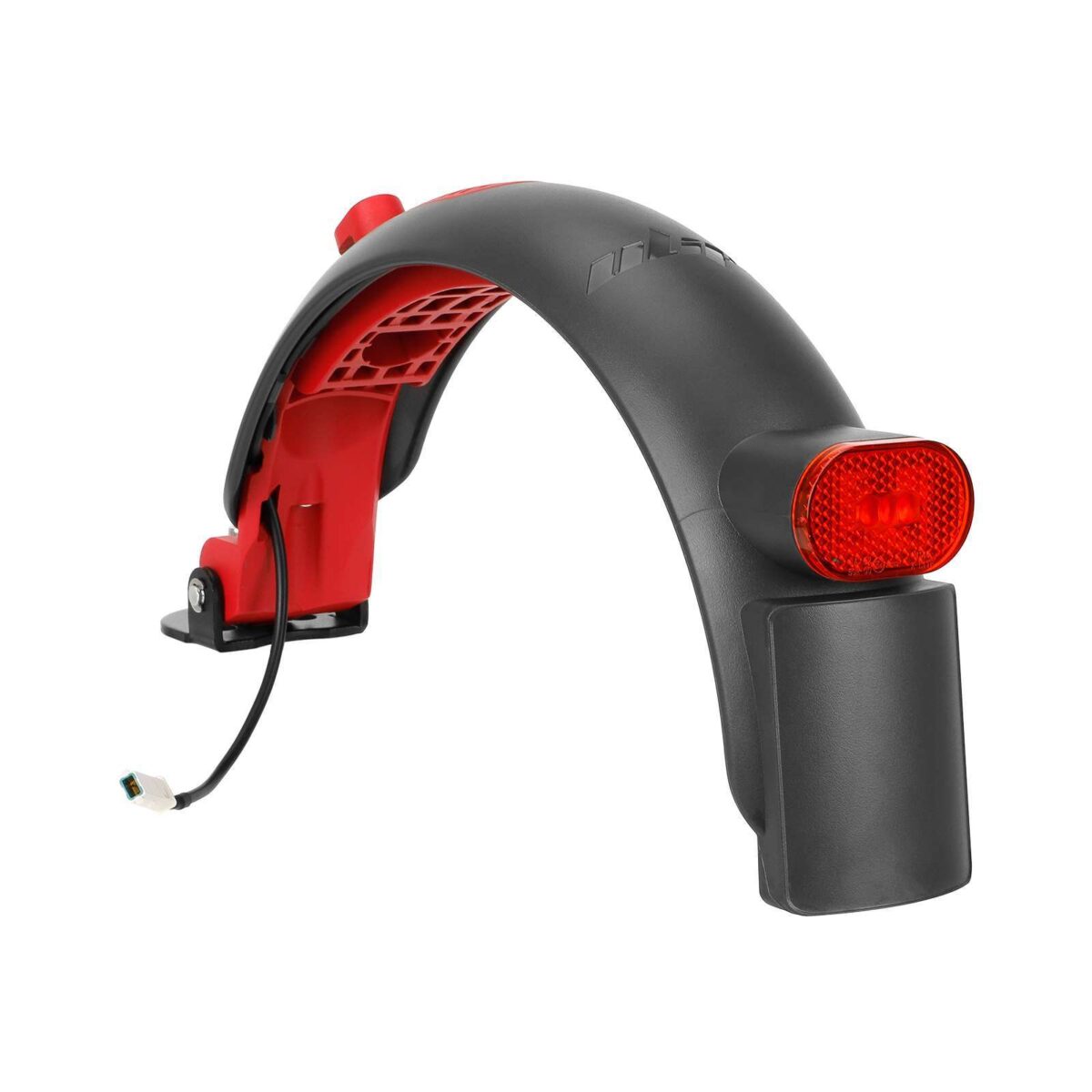 Guardabarros trasero Ulip Superior gris-rojo con aluminio para patinetes Xiaomi - Imagen 3