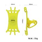 Soporte multifuncional de silicona para teléfono móvil amarillo - Imagen 5