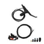 Maneta de freno derecha NUTT con cable de freno de 180cm y freno de disco hidráulico derecho con cable de 220cm