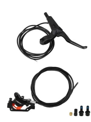 Maneta de freno derecha NUTT con cable de freno de 180cm y freno de disco hidráulico derecho con cable de 220cm