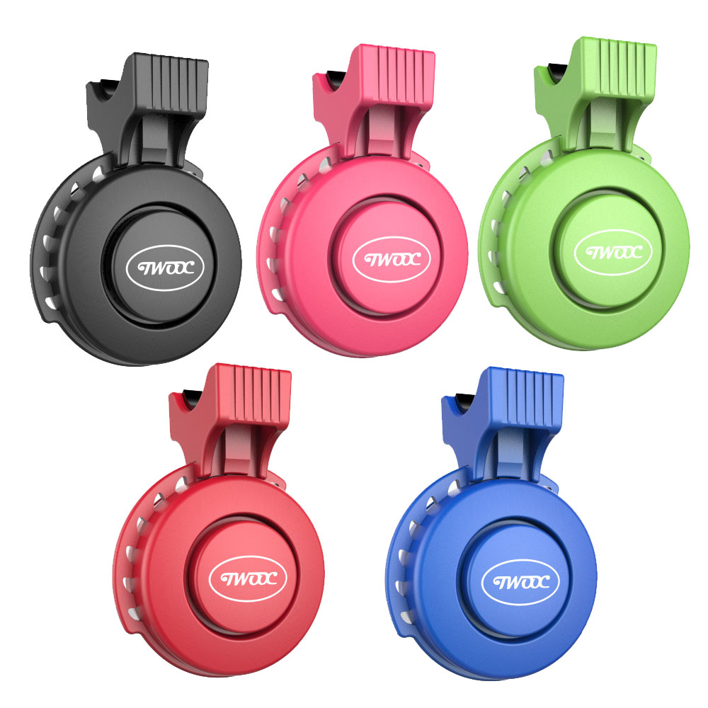Timbre de bicicleta rosa TWOOC de 120 dB con carga USB - Imagen 5