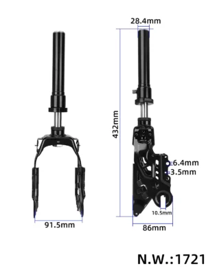 Conjunto de suspensión de horquilla delantera original Ninebot F3