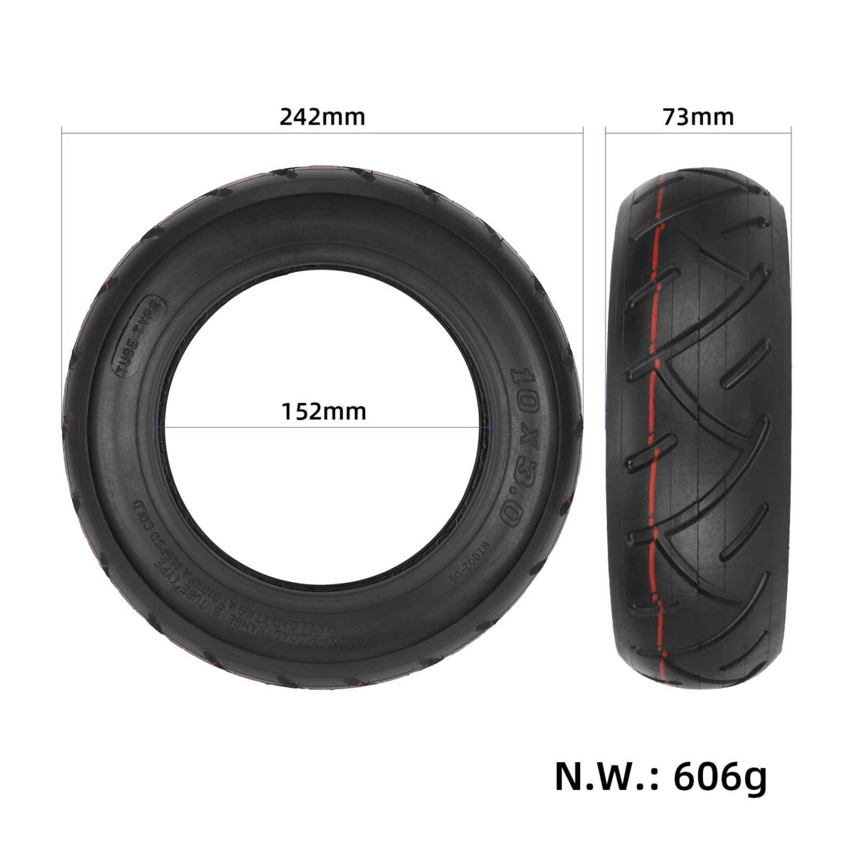 Neumático exterior para carretera urbana de 10 x 3,0 - Imagen 2