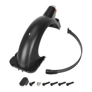 Guardabarros trasero negro con luz para scooter Max G30D