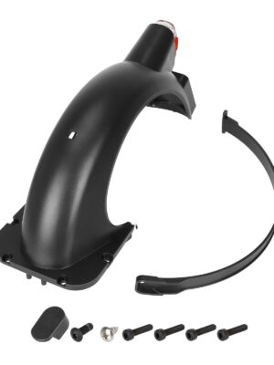 Guardabarros trasero negro con luz para scooter Max G30D