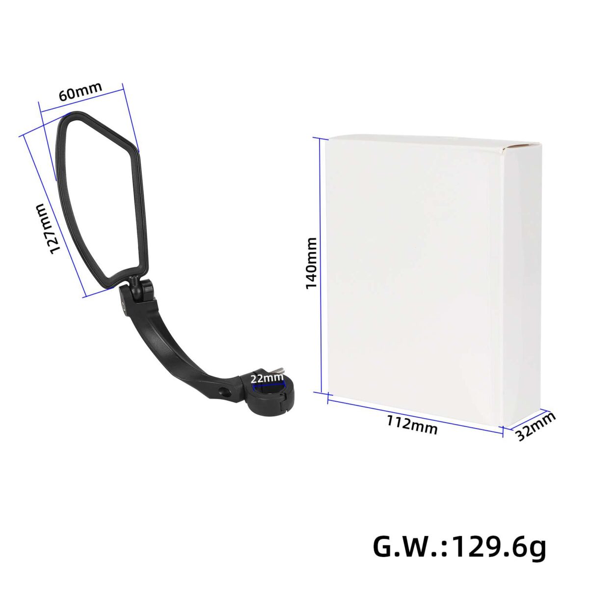 2 espejos retrovisores plegables para bicicleta - Imagen 6