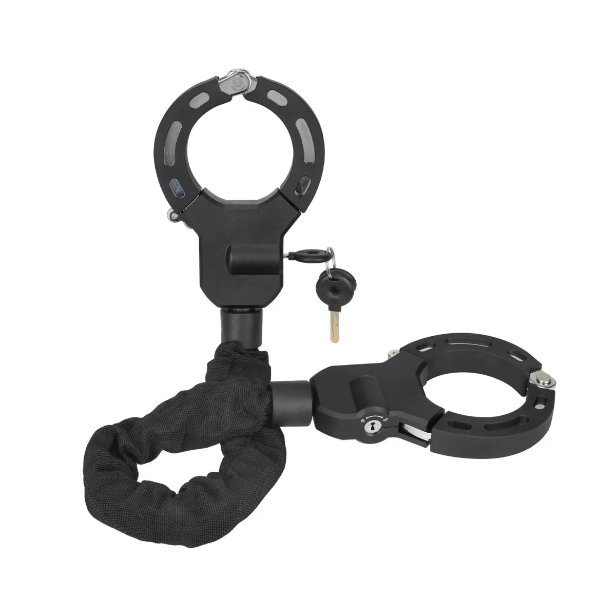 Candado de cadena de tela negra - Imagen 3