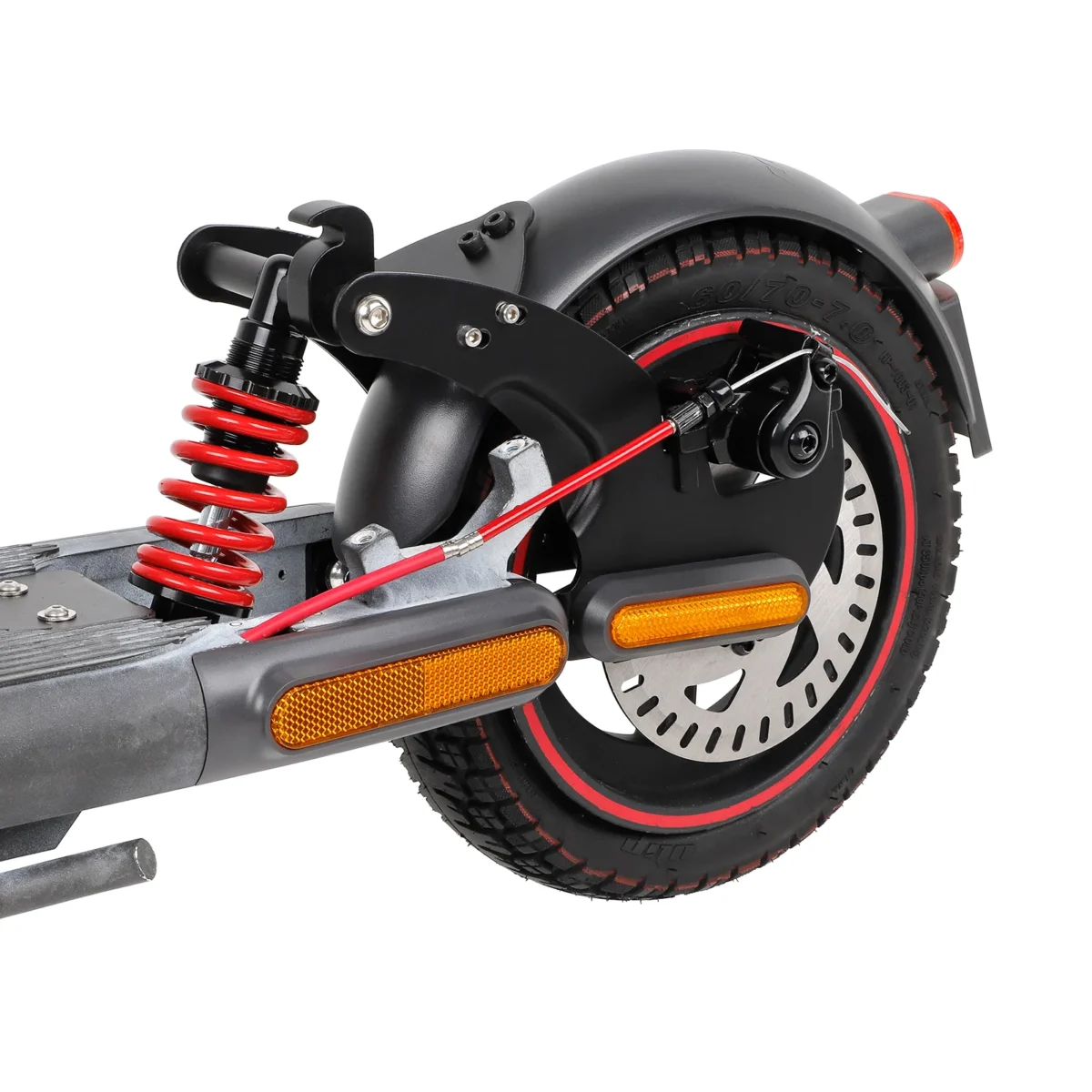 Suspensión trasera Ulip V3 negro-rojo con luz de giro para suspensión trasera para patinete eléctrico Xiaomi 4 Pro con PATENTE - Imagen 3