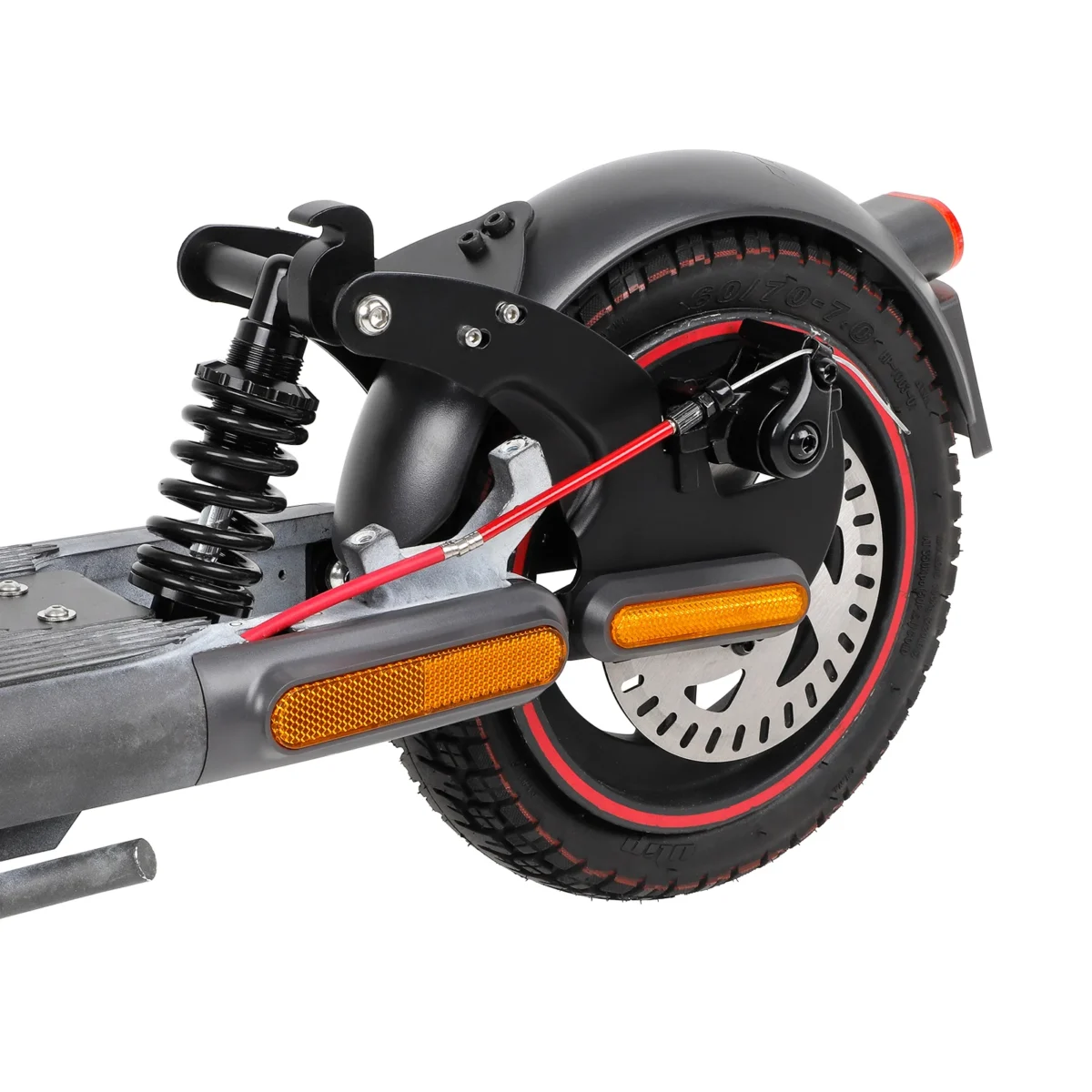 Suspensión trasera negra Ulip V2 con soporte metálico de guardabarros trasero para scooter Xiaomi 4Pro - Imagen 5