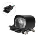 Faro de vehículo eléctrico con bocina y soporte