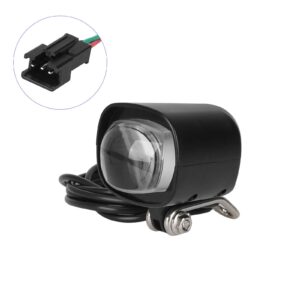 Faro de vehículo eléctrico con bocina y soporte