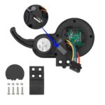 Pantalla J&P 36V-60V con cabezal plano negro - Imagen 3