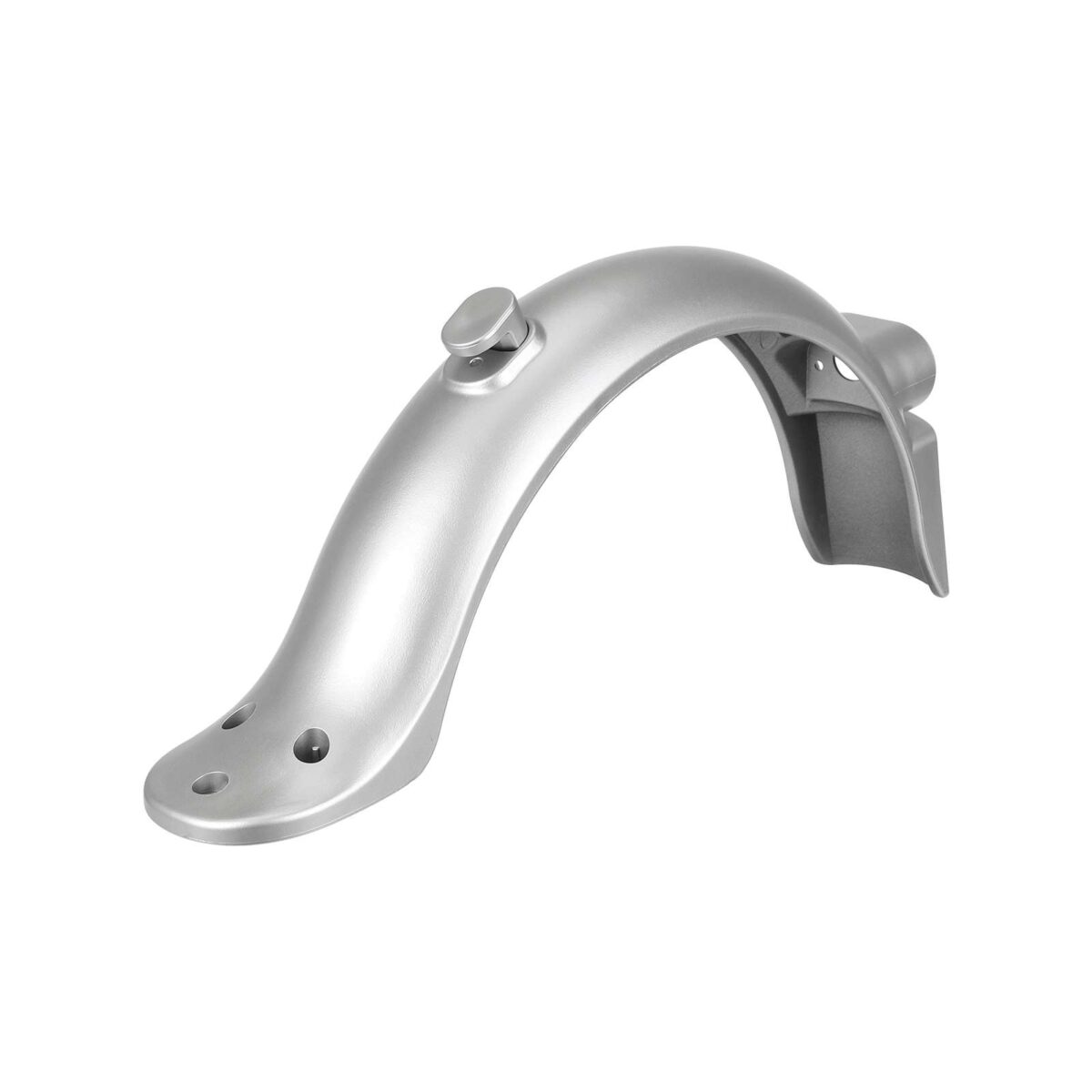 Guardabarros trasero integrado Xiaomi M365 Pro/Pro2 plateado con matrícula (con gancho) - Imagen 3