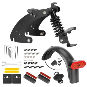 Suspensión trasera Ulip V3 negra con guardabarros para intermitentes para scooter G30 Max