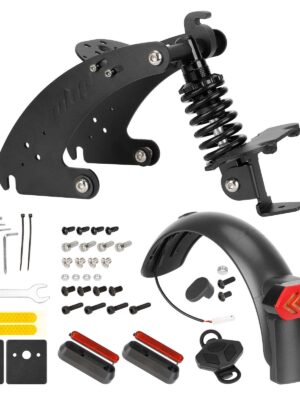 Suspensión trasera Ulip V3 negra con guardabarros para intermitentes para scooter G30 Max
