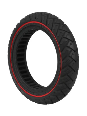 Neumático sólido todoterreno Ulip de 12 pulgadas 60/90-8 (12,5 x 2,5-45) con ranura de 45 mm y círculo rojo