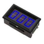 Voltímetro de CC de tres cables con pantalla digital azul de 0 a 100 V CC