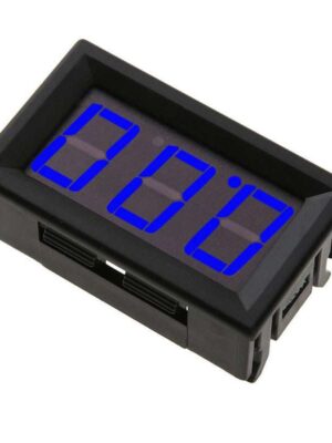 Voltímetro de CC de tres cables con pantalla digital azul de 0 a 100 V CC