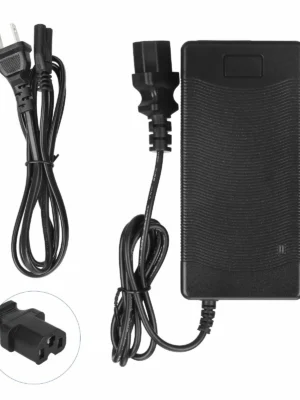 Cargador de 48 V a 54,6 V 2 A con cabezal de clavija y enchufe estadounidense