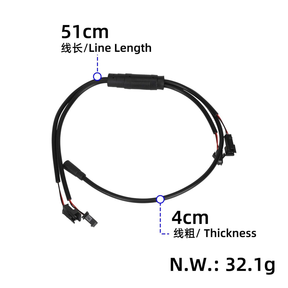 Cable de luz derecho Kukirin G3 Pro - Imagen 2