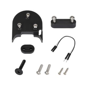 Almohadilla de refuerzo de guardabarros gris + almohadilla de soporte de pie + almohadilla de luz trasera Kit para reequipar M365 a 10 pulgadas