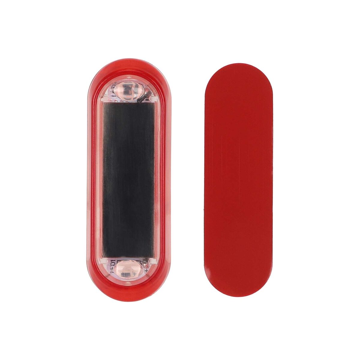 Luz trasera de advertencia solar para motocicleta con carcasa roja (luz roja) - Imagen 3