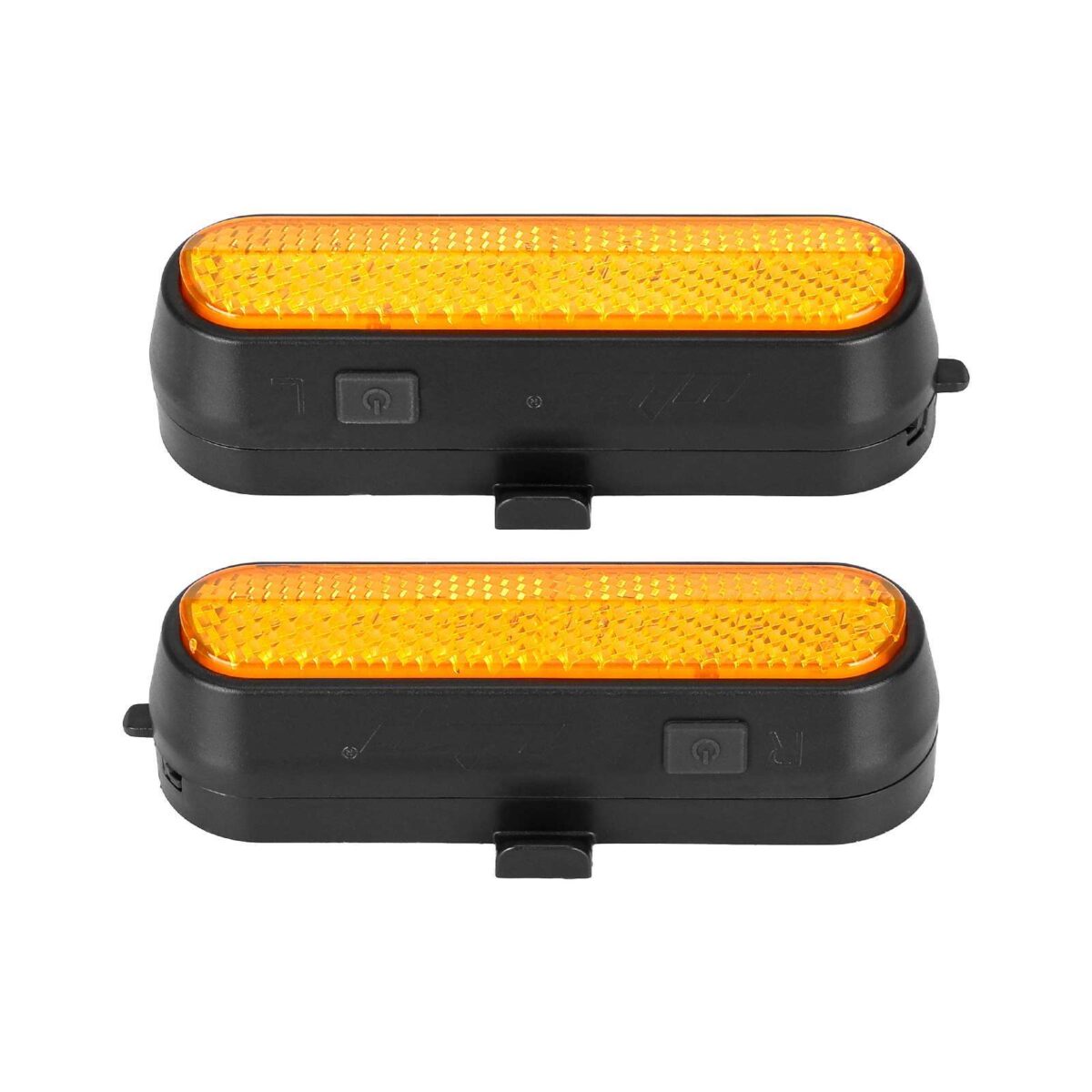 Juego de 4 luces intermitentes recargables amarillas Ulip + 1 juego de luces traseras intermitentes con control remoto para scooters MaxG30D - Imagen 2