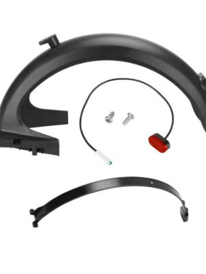 Guardabarros trasero G30 Max negro con ganchos + cinta + luz trasera + tornillos