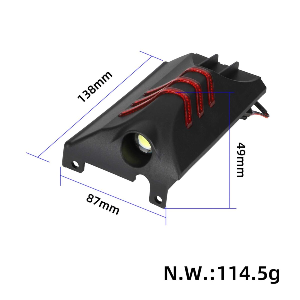 Conjunto de cubierta frontal derecha de la placa inferior del Kukirin G3 Pro - Imagen 2