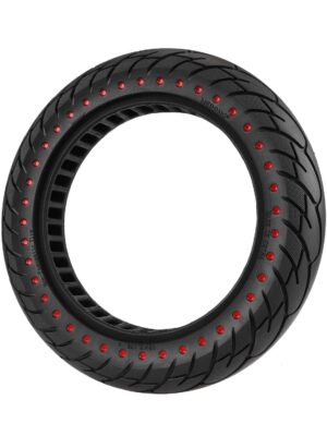 Neumático sólido de 12*2.125 con puntos rojos y ranura de 28 mm