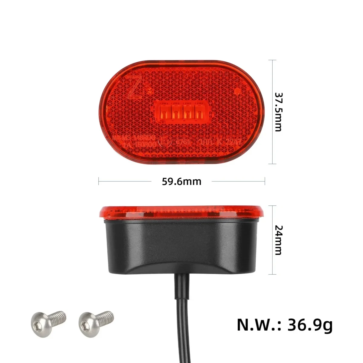 Luz trasera con tornillos para patinete Xiaomi 5/5 Pro/5 Max - Imagen 2