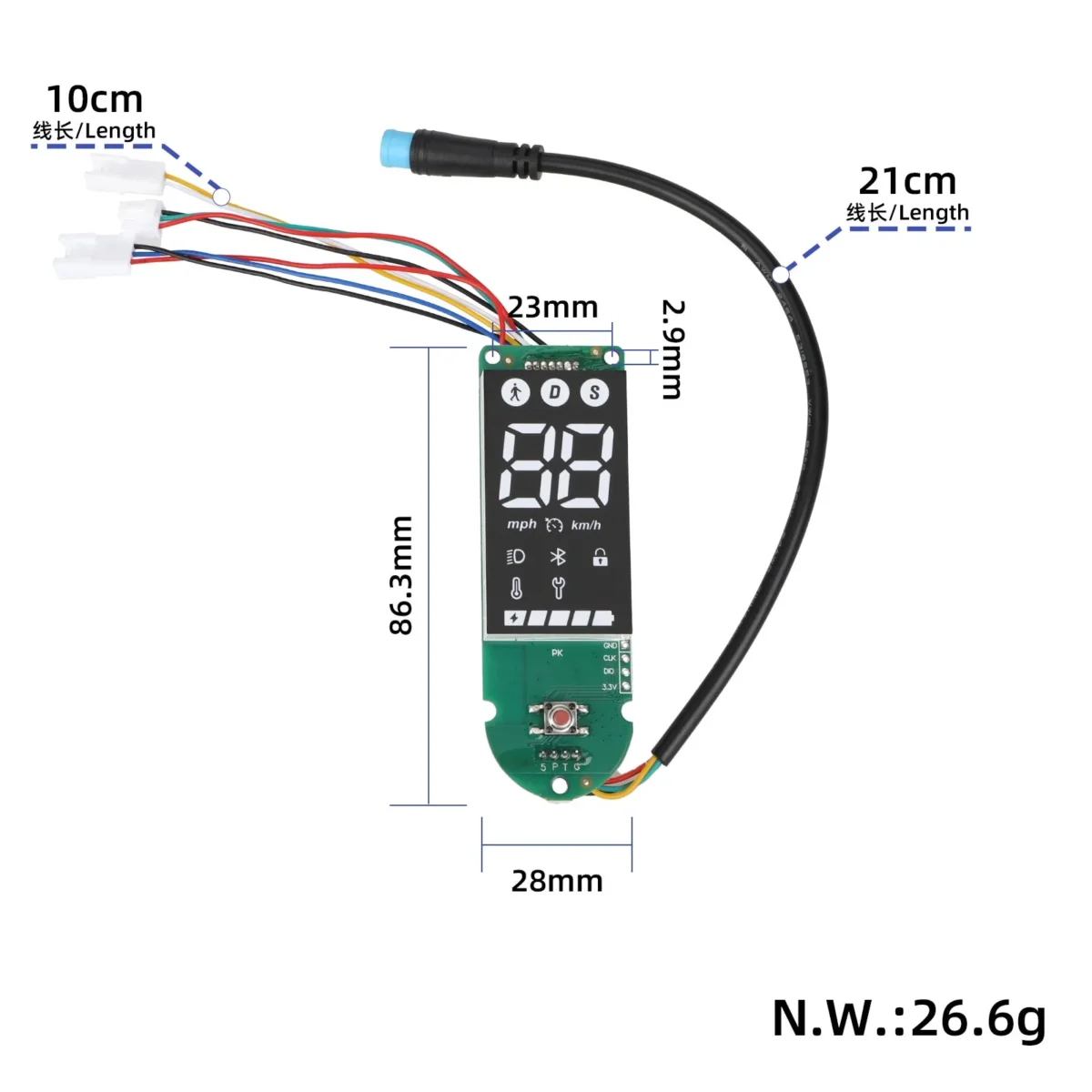 Placa de circuito de pantalla para scooters Xiaomi 4 Pro - Imagen 2