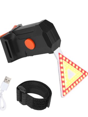 Luces traseras triangulares de dos colores con carga USB