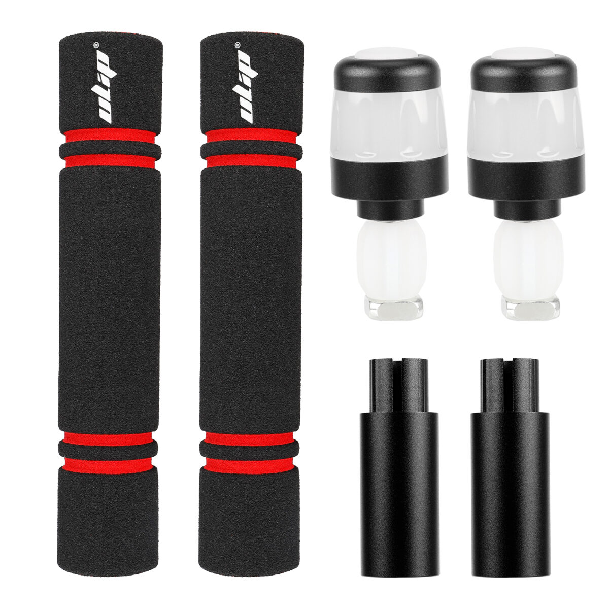 Juego de extensores de agarre Ulip con carga USB y luz para scooters Xiaomi y ES (BBW) - Imagen 2