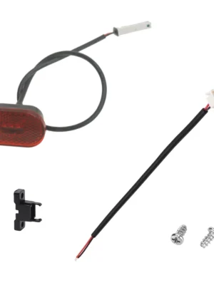 Luz trasera Pro2 con tornillos, cable de conexión de batería y clips