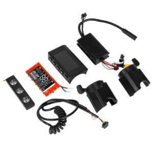 Controlador de instrumentos + pantalla de placa base + conjunto de manija con luz LED para scooter eléctrico Kugoo