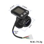 Instrumento con pantalla de dial para scooter de fibra de carbono de 5,5 pulgadas - Imagen 6