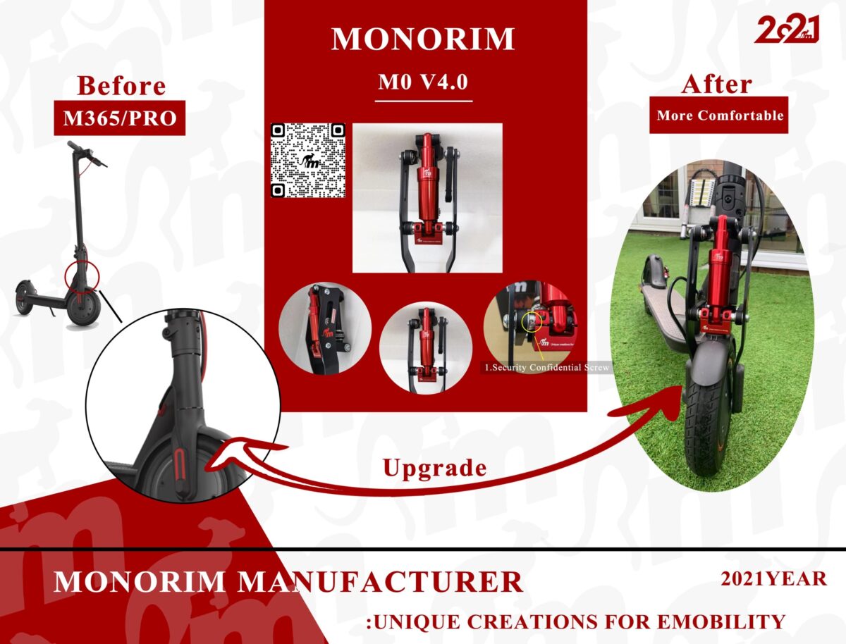 Suspensión delantera M0 Monorim V4 para patinetes Xiaomi M365/Pro - Imagen 6