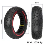 Neumático sólido todoterreno rojo NEDONG10*2.125 (ranura para tarjeta de 42,5 mm) - Imagen 6