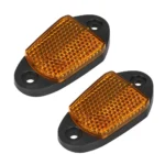 Par de láminas reflectantes amarillas izquierda y derecha para scooter Ninebot MAX G2