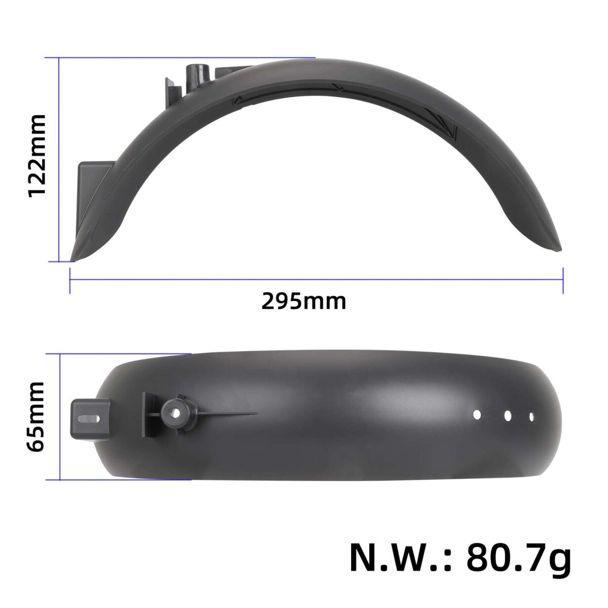 Guardabarros trasero original para patinete Xiaomi 4 Lite (2.ª generación) - Imagen 2