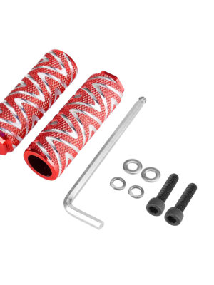 Pedal trasero rojo para patinete Xiaomi (con herramientas y tornillos)