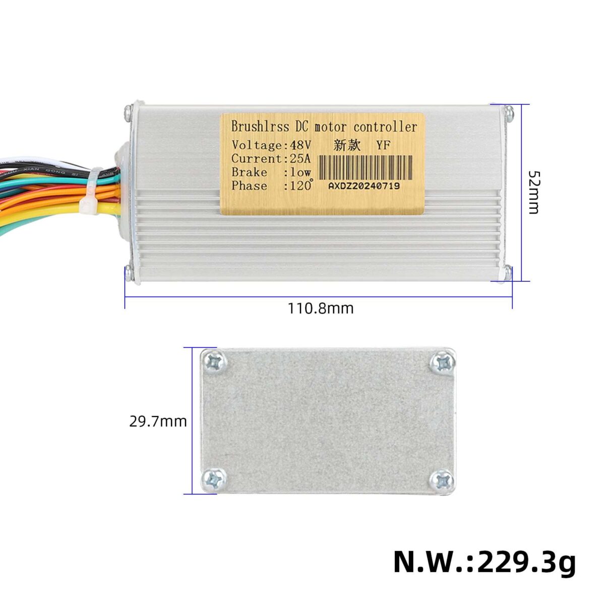 Placa base/controlador de 48 V 25 A para scooters CYBERBOT - Imagen 2